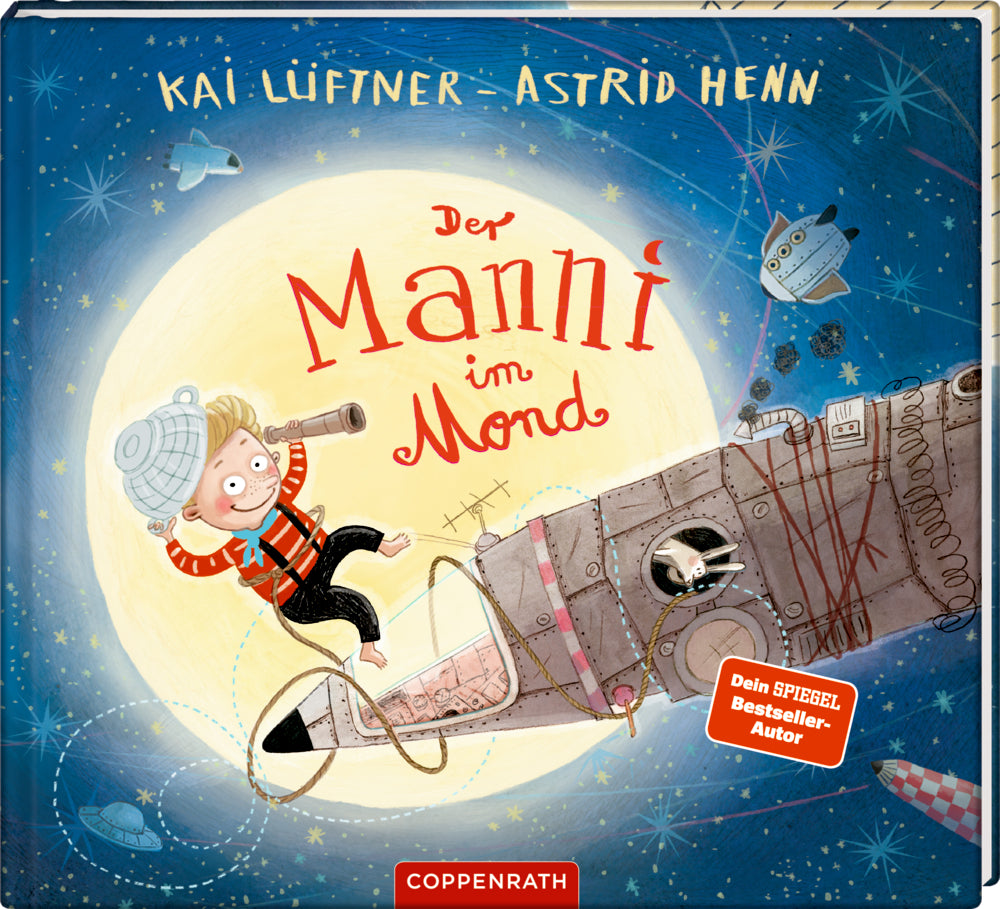 Der Manni im Mond - Cover illustriert von Astrid Henn